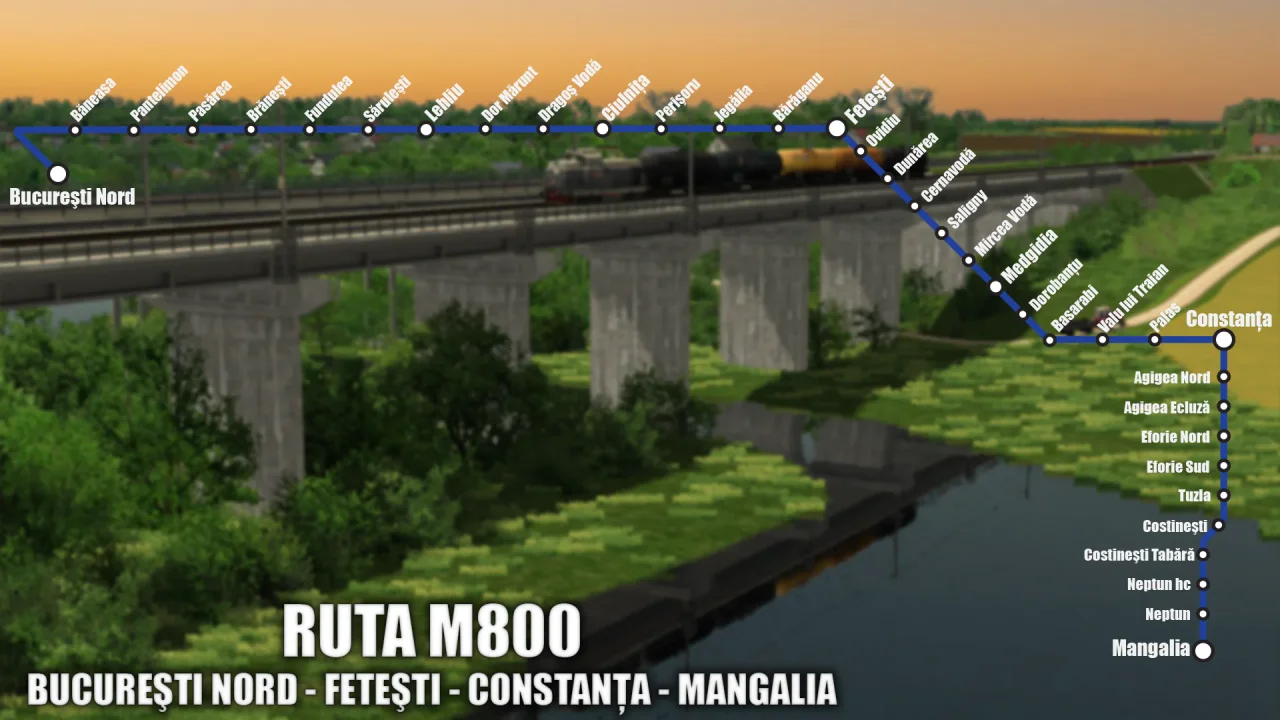 M800 Bucuresti-Constanta-Mangalia Route for TSC