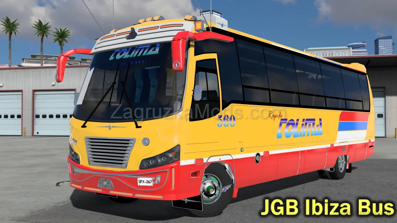 JGB Ibiza Bus + Interior v1.0 (1.53.x) for ATS