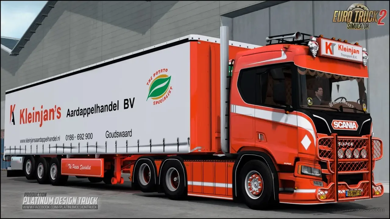 Scania R650 Kleinjan Transport B.V v14.0 (1.53.x) for ETS2