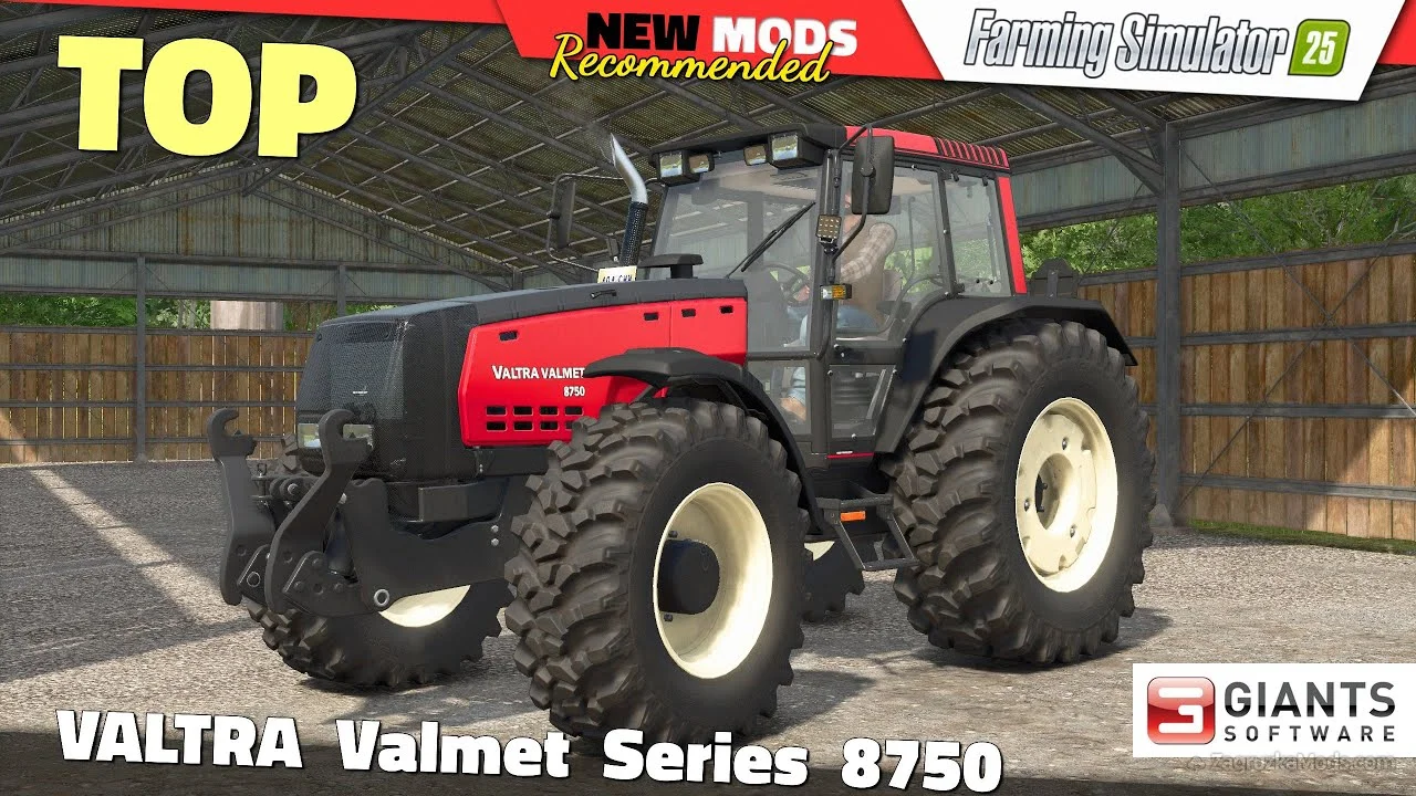 Valtra Valmet Series 8750 Tractor v1.0.0.1 for FS25