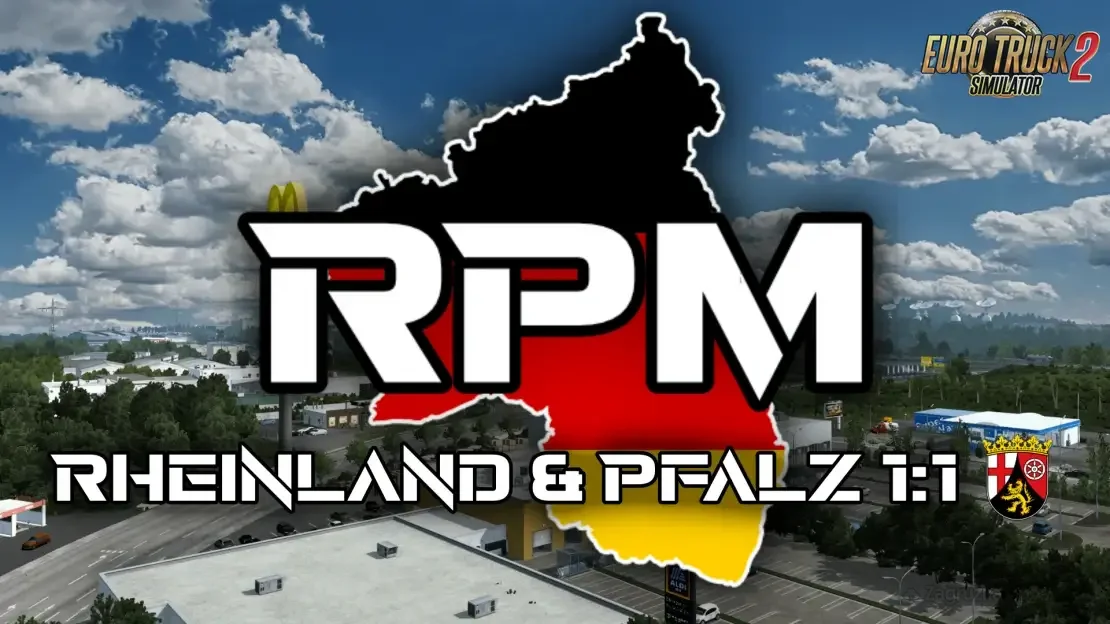 RPM Rheinland & Pfalz 1:1 Map v1.2.3 (1.55.x) for ETS2