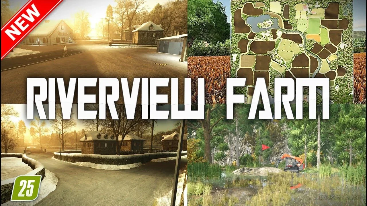 Riverview Farm Map v1.2 for FS25
