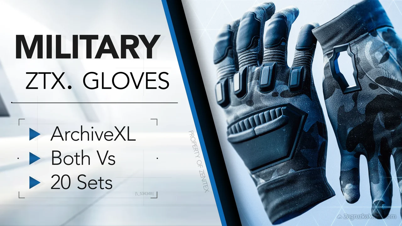 Military Zenitex Combat Gloves v1.1 for CyberPunk 2077