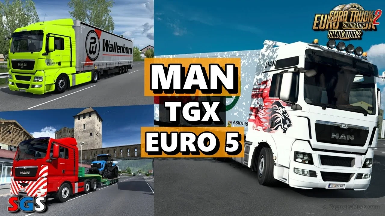 MAN TGX Euro 5 v2.0 By CRG (1.53.x) for ETS2