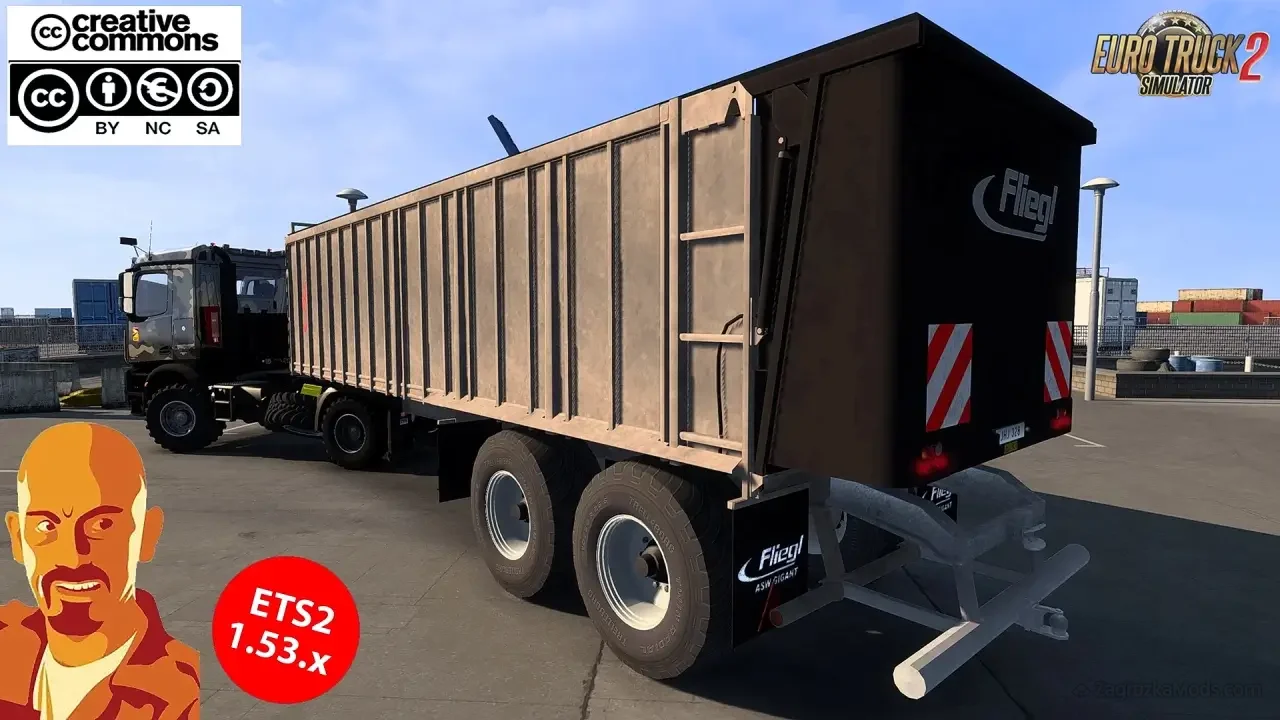 Fliegl ASS 2101 Agrar Trailer v3.1 (1.53.x) for ETS2