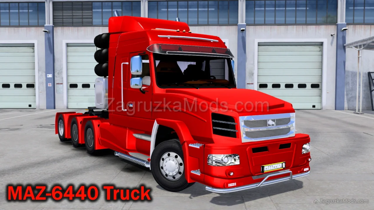 MAZ-6440 Truck + Interior v2.0 (1.53.x) for ETS2 MAZ-6440 Truck + Interior v2.0 (1.53.x) for ETS2