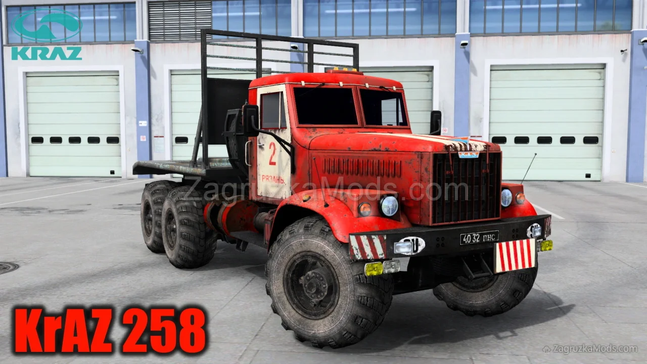 KrAZ 258 Truck + Interior v1.1 (1.53.x) for ETS2