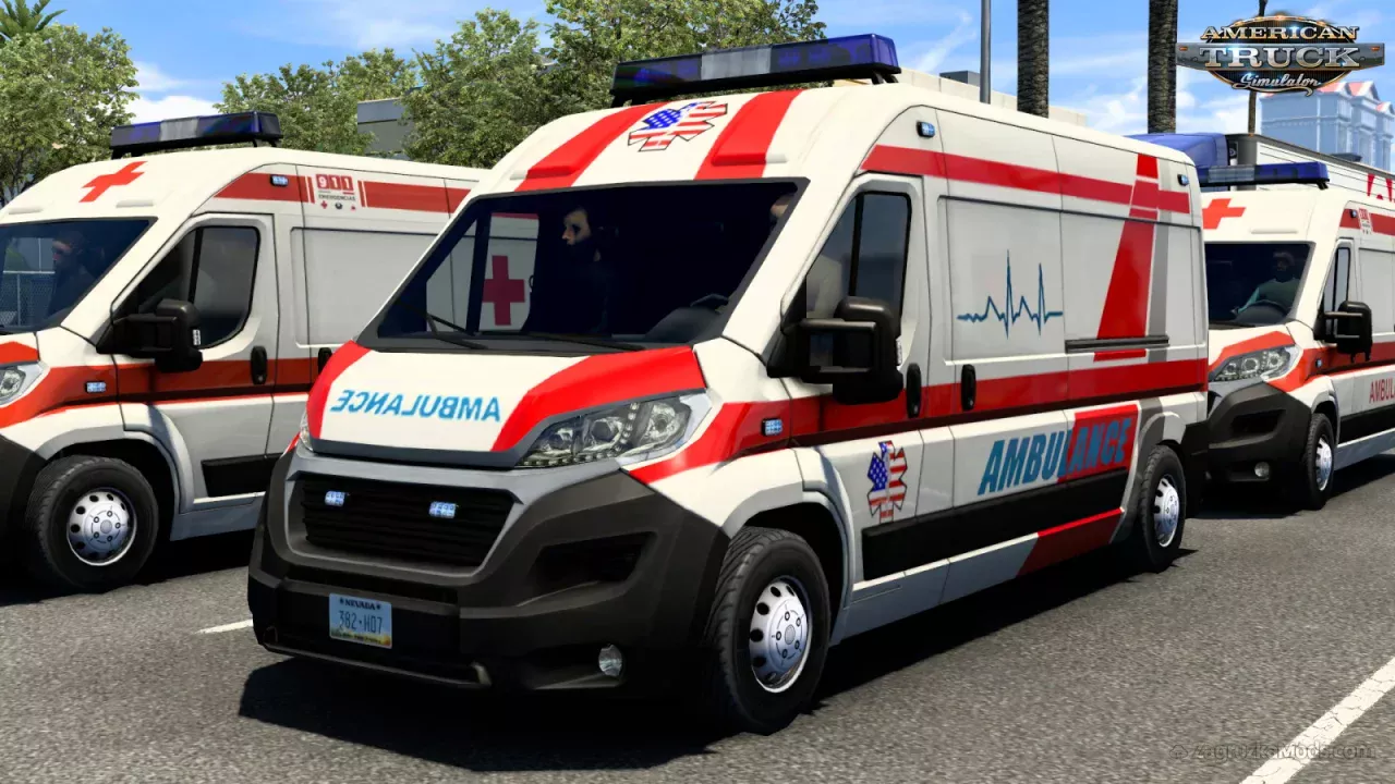 Emergency Vehicles Pack v1.2 (1.55.x) for ATS