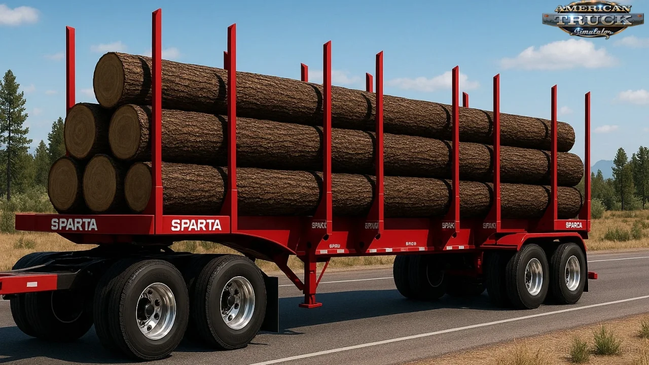 Sparta 4 Bolster Log Trailer v1.2 (1.54.x) for ATS