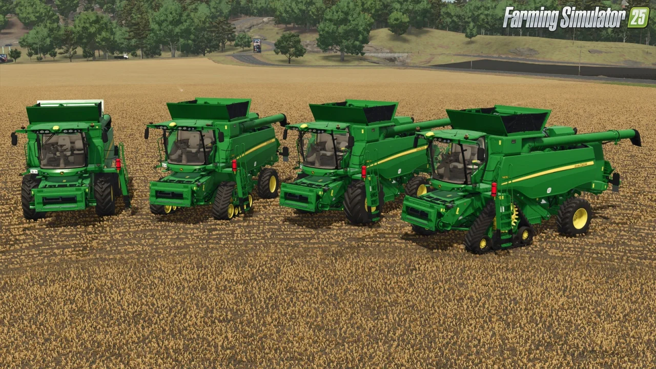 John Deere T-Series + 600X Headers v1.0.1 for FS25