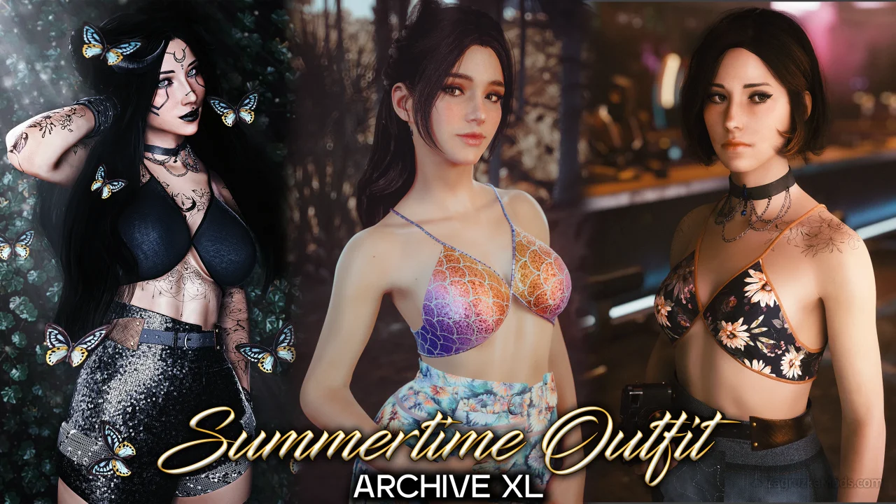 Summertime Outfit - Archive XL v1.0 for CyberPunk 2077