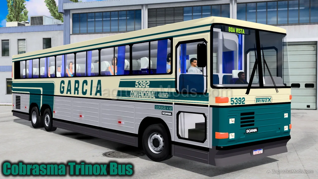 Cobrasma Trinox Bus + Interior v1.5 (1.54.x) for ETS2