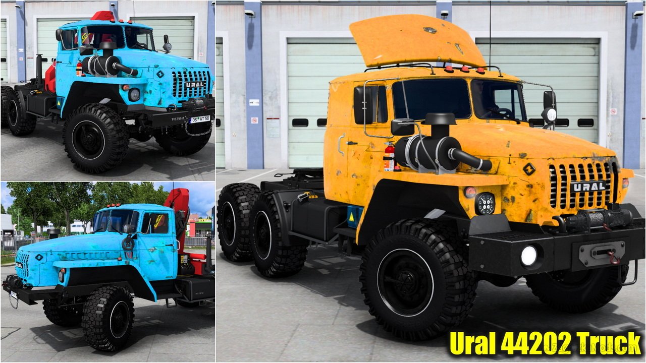 Ural 44202 Truck + Interior v1.2 (1.54.x) for ETS2