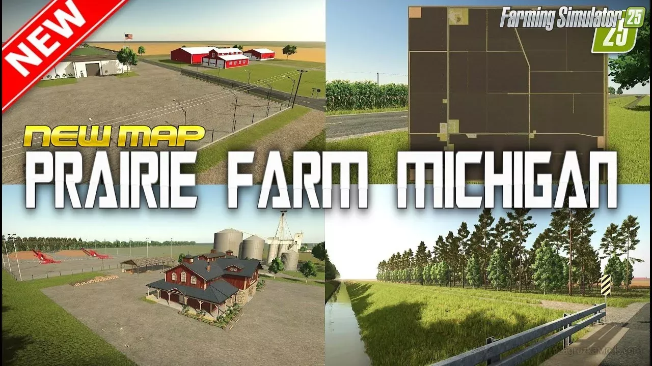 Prairie Farm Michigan Map v1.2 for FS25