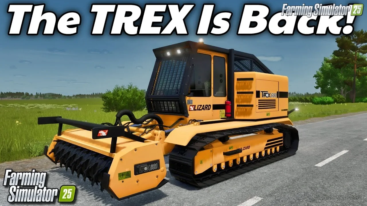 LIZARD Trex600 Stump Removal Machine v1.0.0.1 for FS25