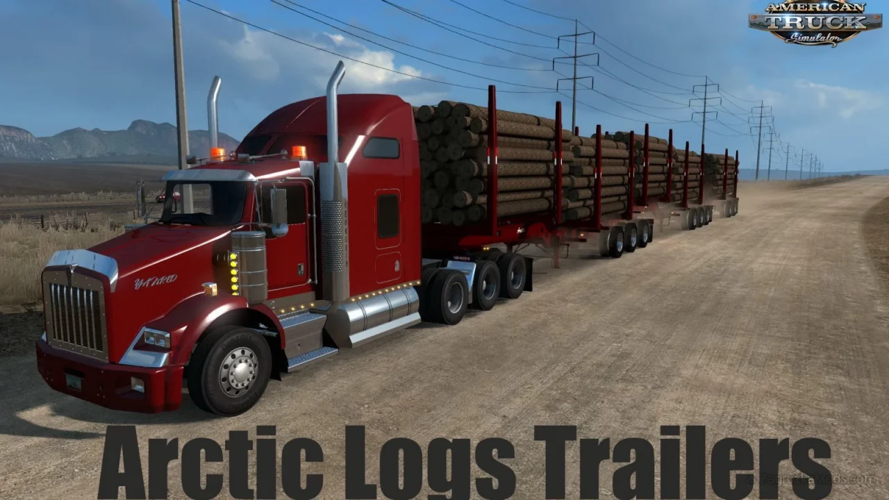 Arctic Logs Triple Trailer Ownable v7.0 (1.54.x) for ATS Arctic Logs Triple Trailer Ownable v7.0 (1.54.x) for ATS