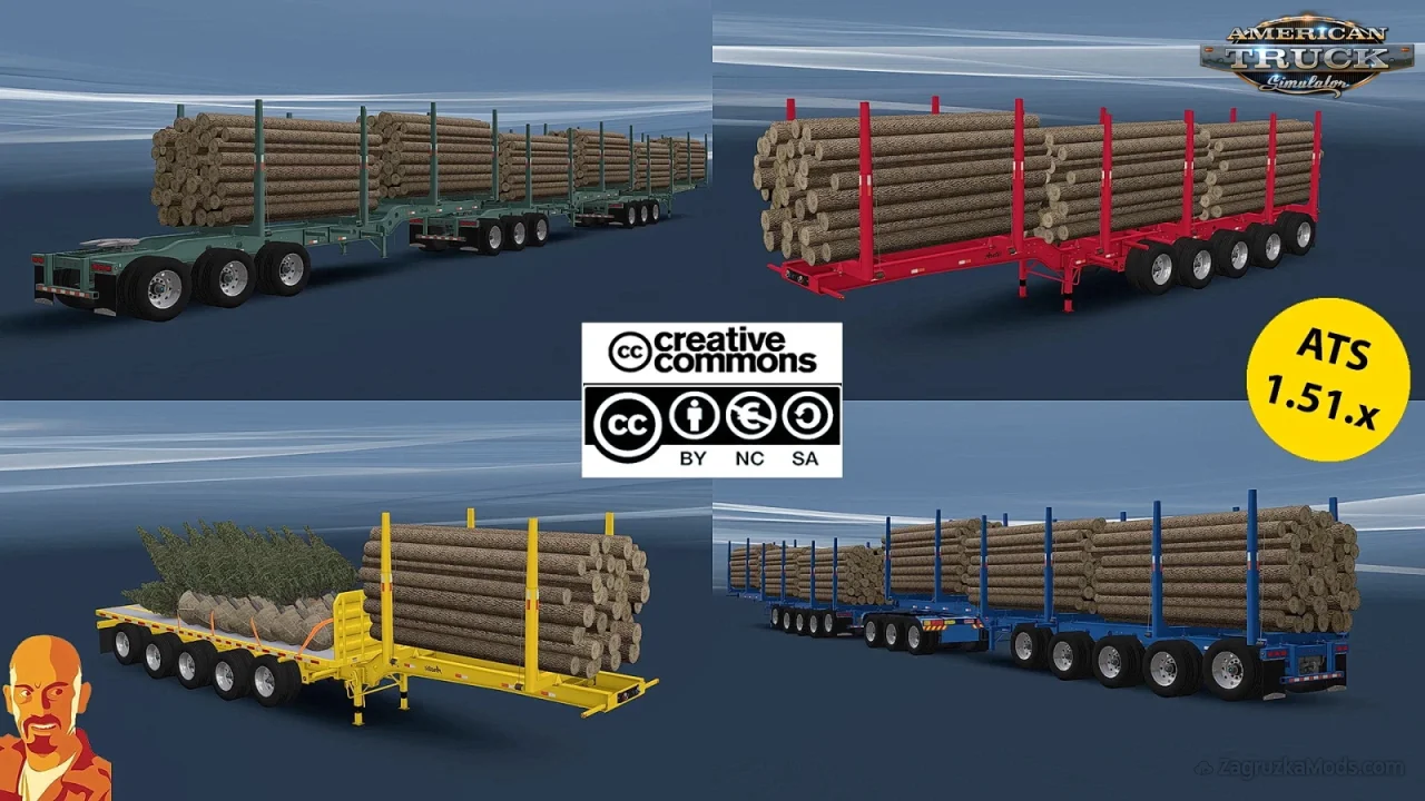 Arctic Logs Triple Trailer Ownable v7.0 (1.54.x) for ATS Arctic Logs Triple Trailer Ownable v7.0 (1.54.x) for ATS
