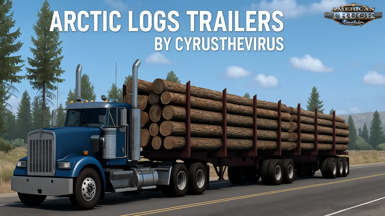 Arctic Logs Triple Trailer Ownable v7.0 (1.54.x) for ATS