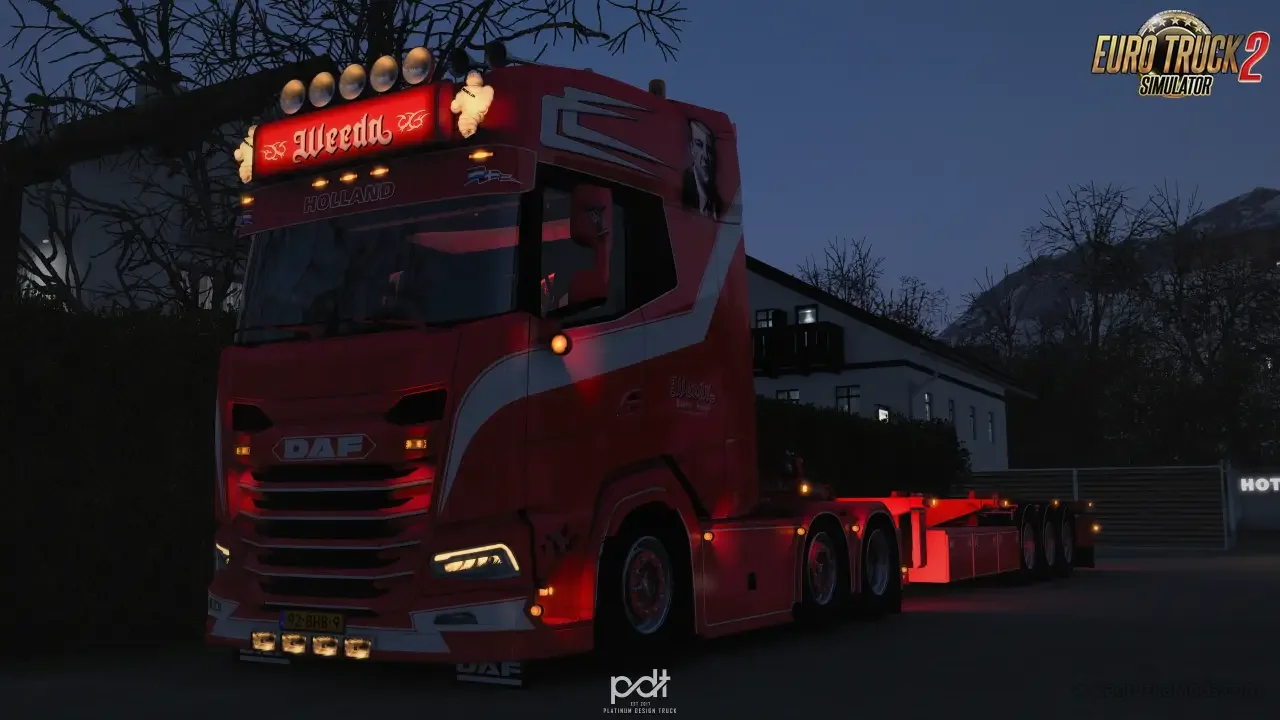 DAF XG+ 530 Weeda Sopranos + Trailer v2.0 (1.54.x) for ETS2 DAF XG+ 530 Weeda Sopranos + Trailer v2.0 (1.54.x) for ETS2