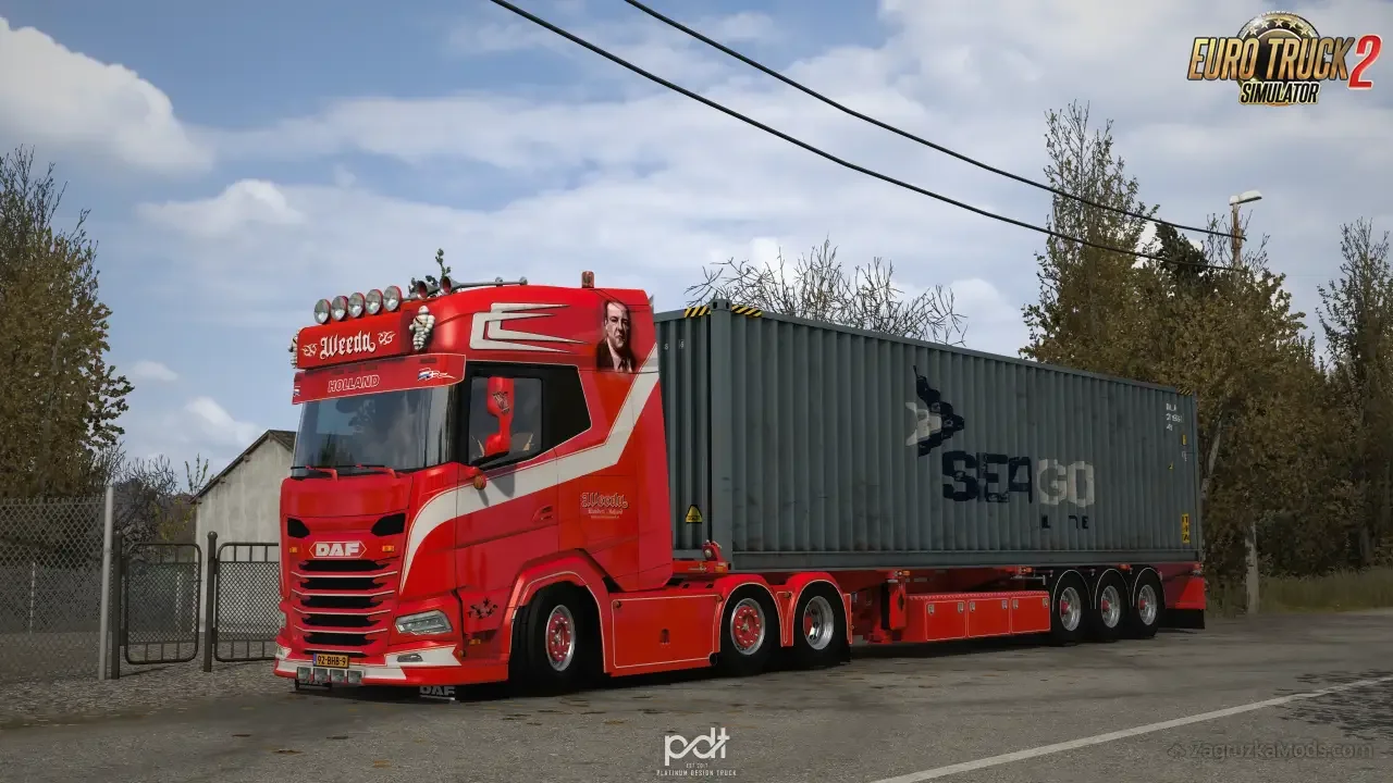 DAF XG+ 530 Weeda Sopranos + Trailer v2.0 (1.54.x) for ETS2