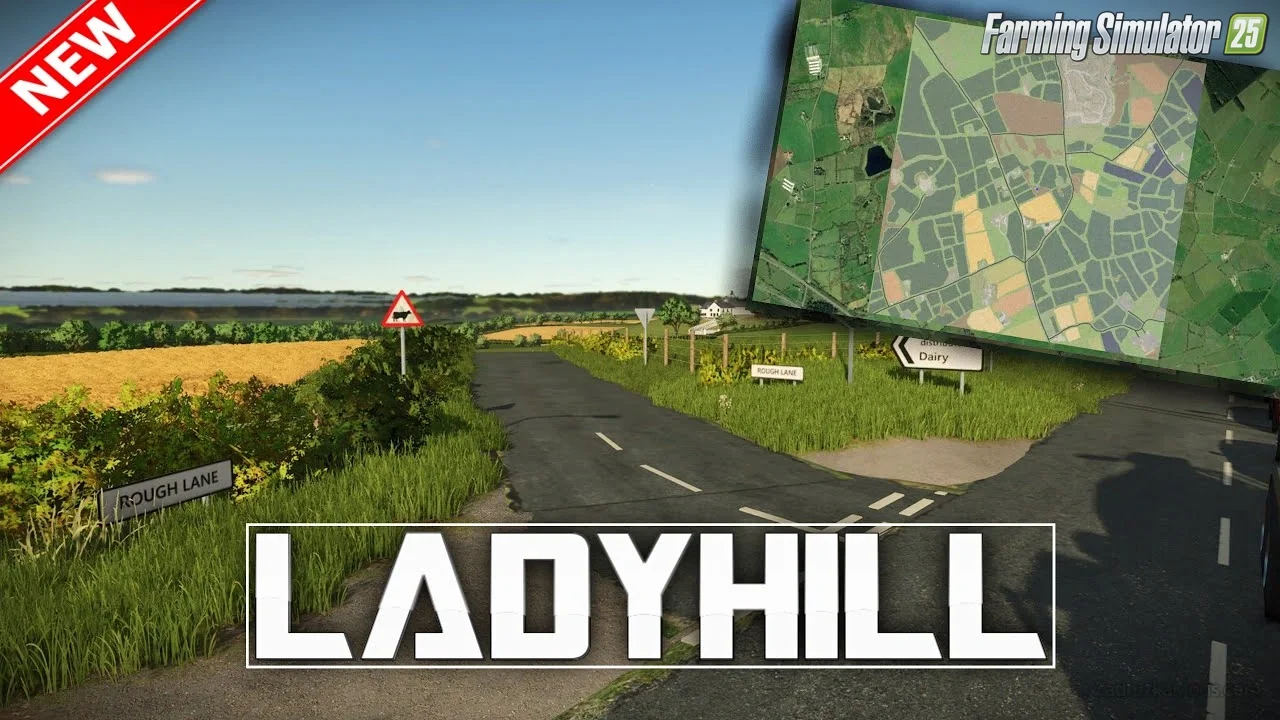 Ladyhill Map v1.1 for FS25