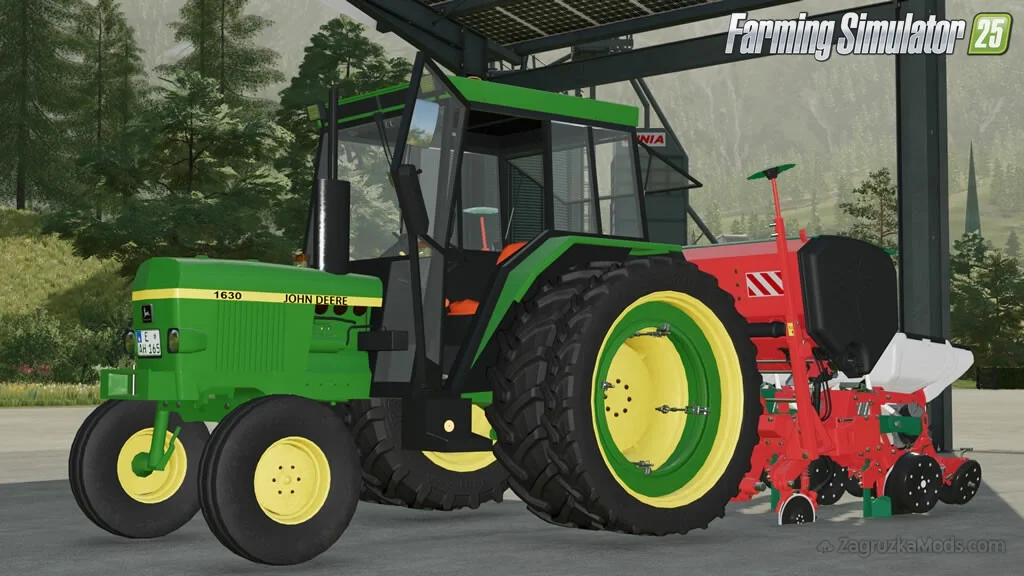 John Deere 1630 Tractor + Tools v1.0 for FS25 John Deere 1630 Tractor + Tools v1.0 for FS25