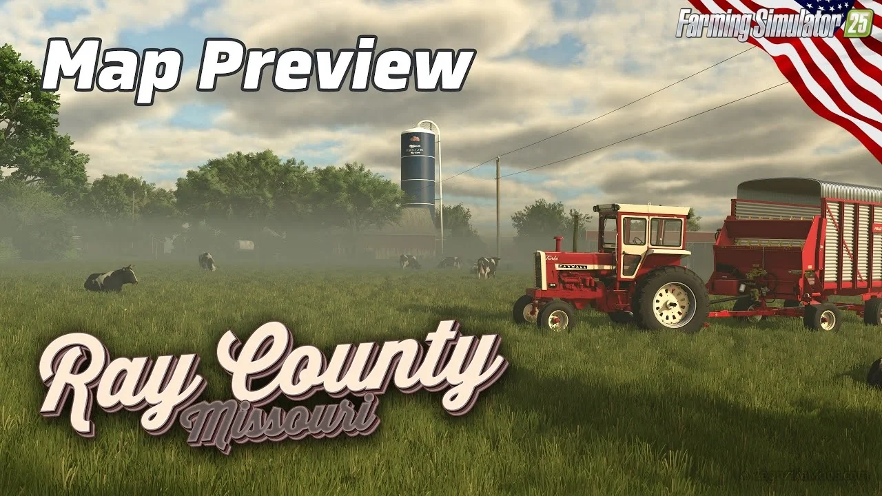 Ray County, Missouri Map v1.0 for FS25