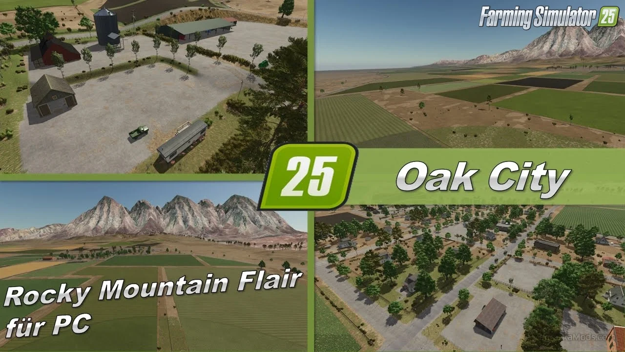 Oak City Map v1.1 for FS25