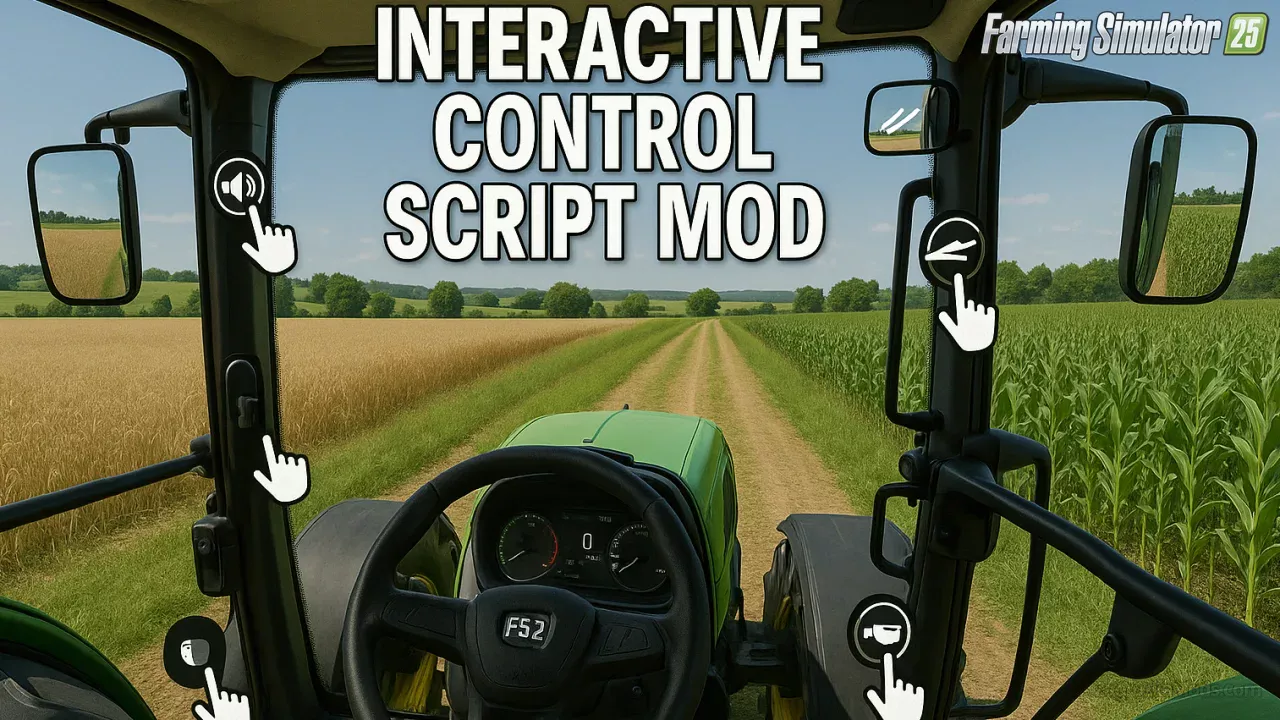 Interactive Control (IC) v1.2.0.1 By Vertex Dezign for FS25