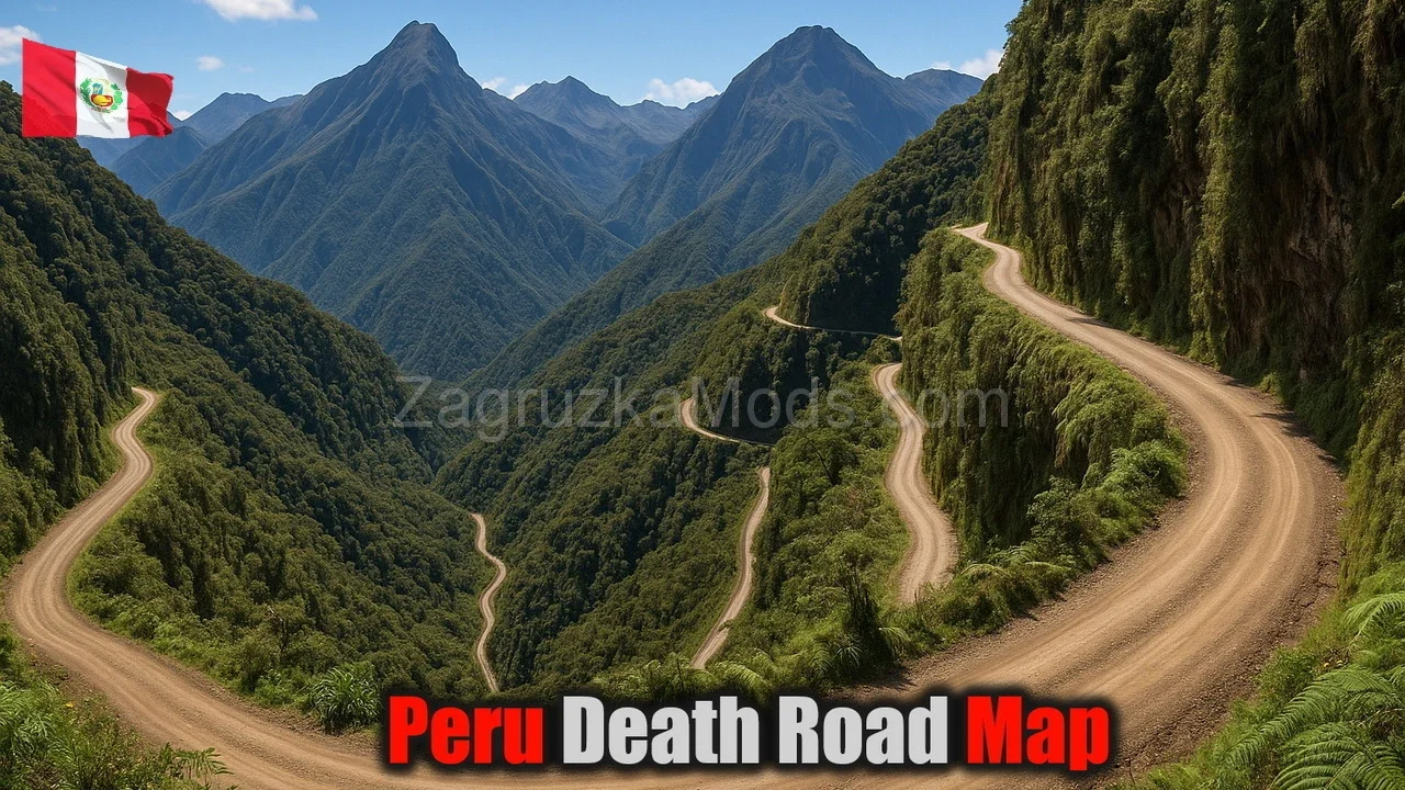 Peru Death Road Map v1.4 (1.55.x) for ETS2