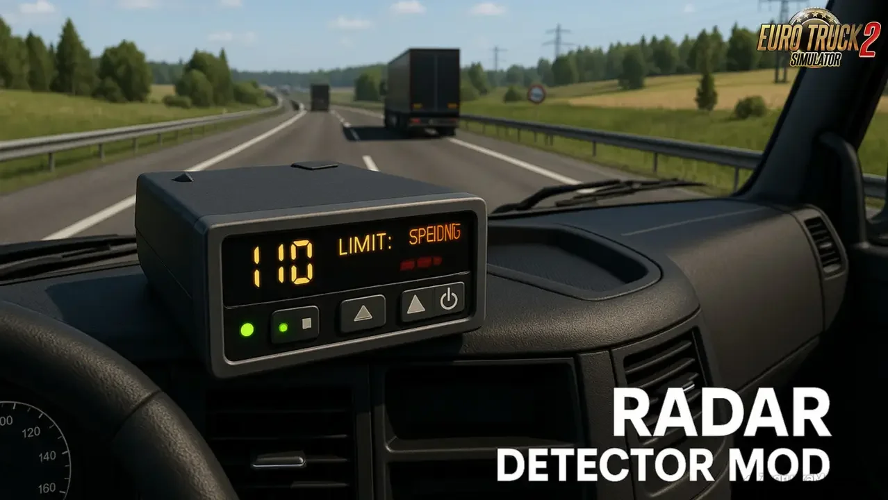 Radar Detector Mod + Language Pack v2.1.9 (1.56.x) for ETS2