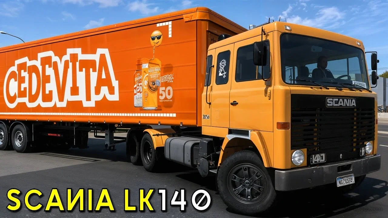 Scania LK 140 V8 Truck + Interior v1.5 (1.55.x) for ETS2