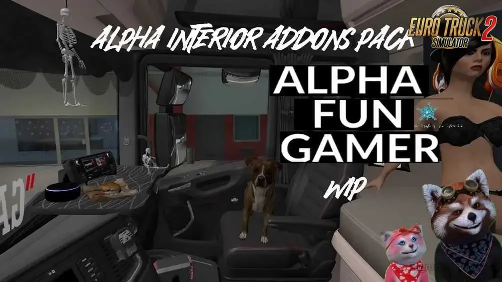 Alpha Interior Addons Pack v1.5 (1.55.x) for ATS and ETS2 Alpha Interior Addons Pack v1.5 (1.55.x) for ATS and ETS2