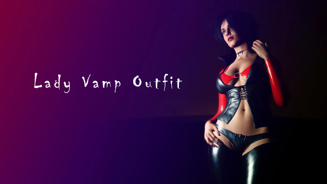 Lady Vamp Outfit v1.1 for CyberPunk 2077