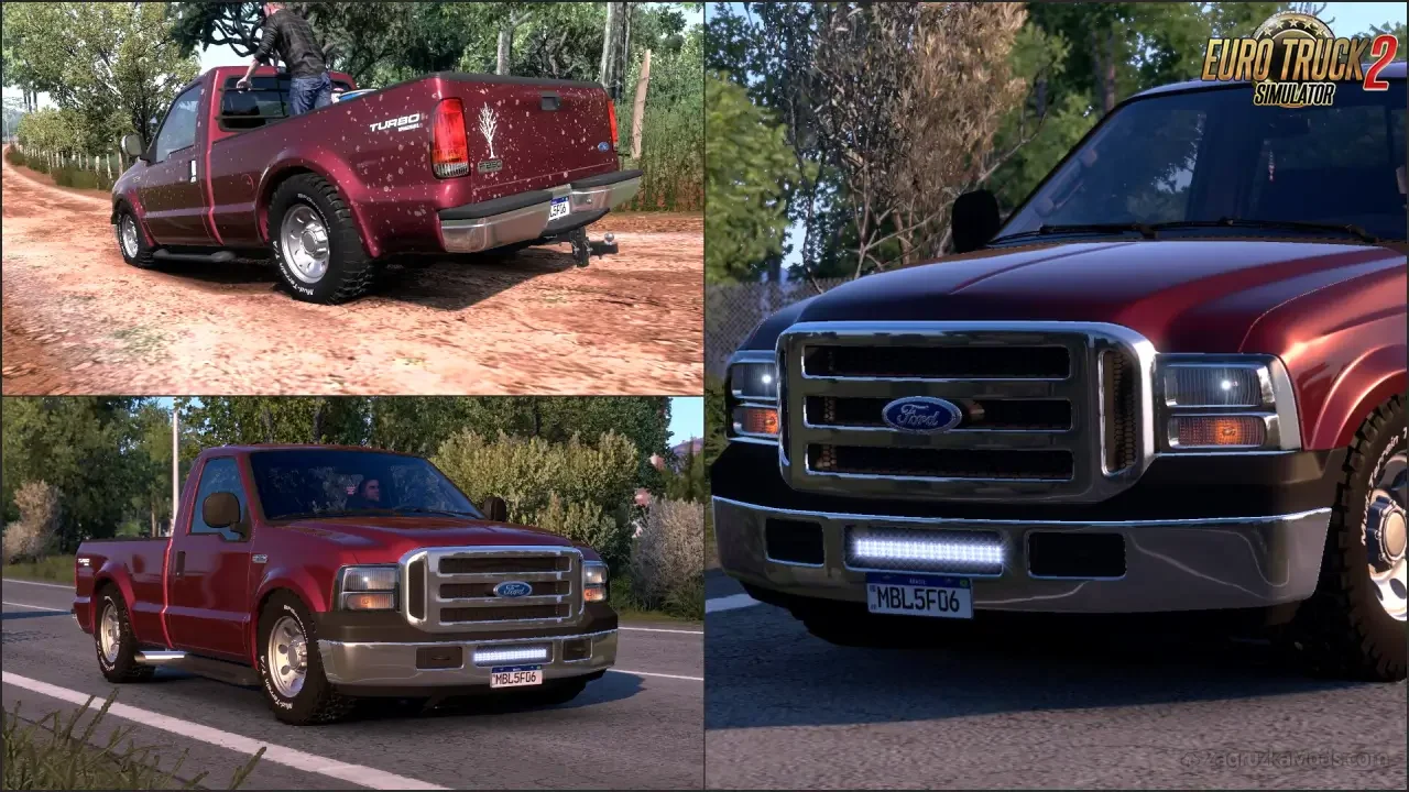 Ford F250 Pickup + Interior v1.1 (1.57.x) for ATS and ETS2