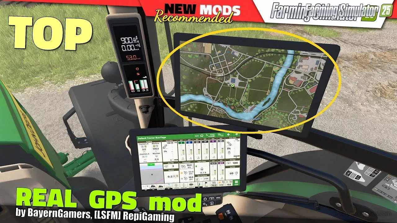 Real GPS Mod v1.2 for FS25