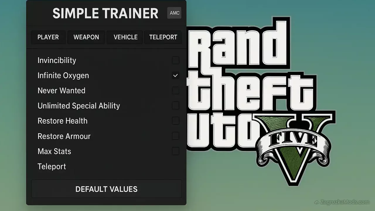 Simple Trainer Mod v18.3 for GTA 5