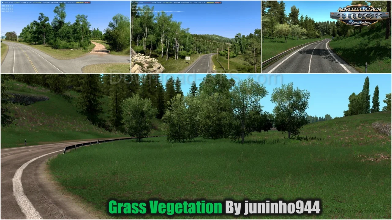 Grass Vegetation Mod v3.8 by juninho944 (1.58.x) for ATS