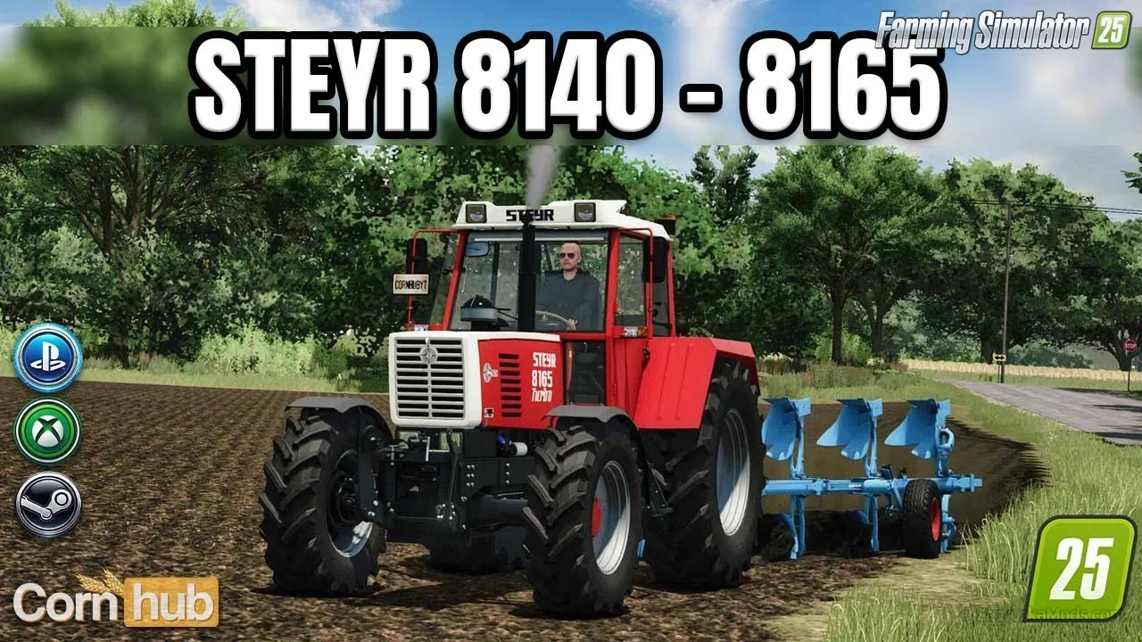 Steyr 8140 - 8165 Tractor v1.0.0.2 for FS25