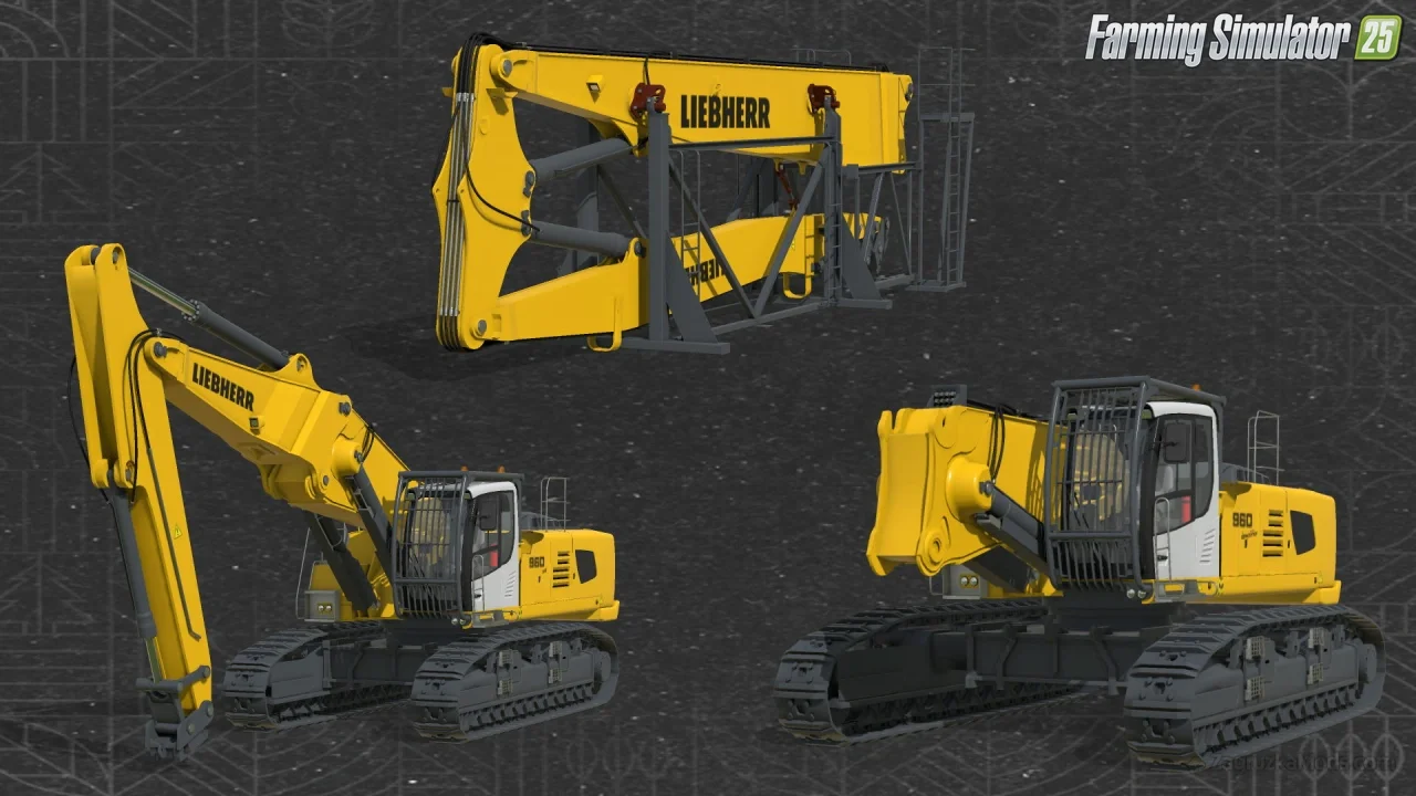 Liebherr R960 Forestry Excavator v1.1 for FS25