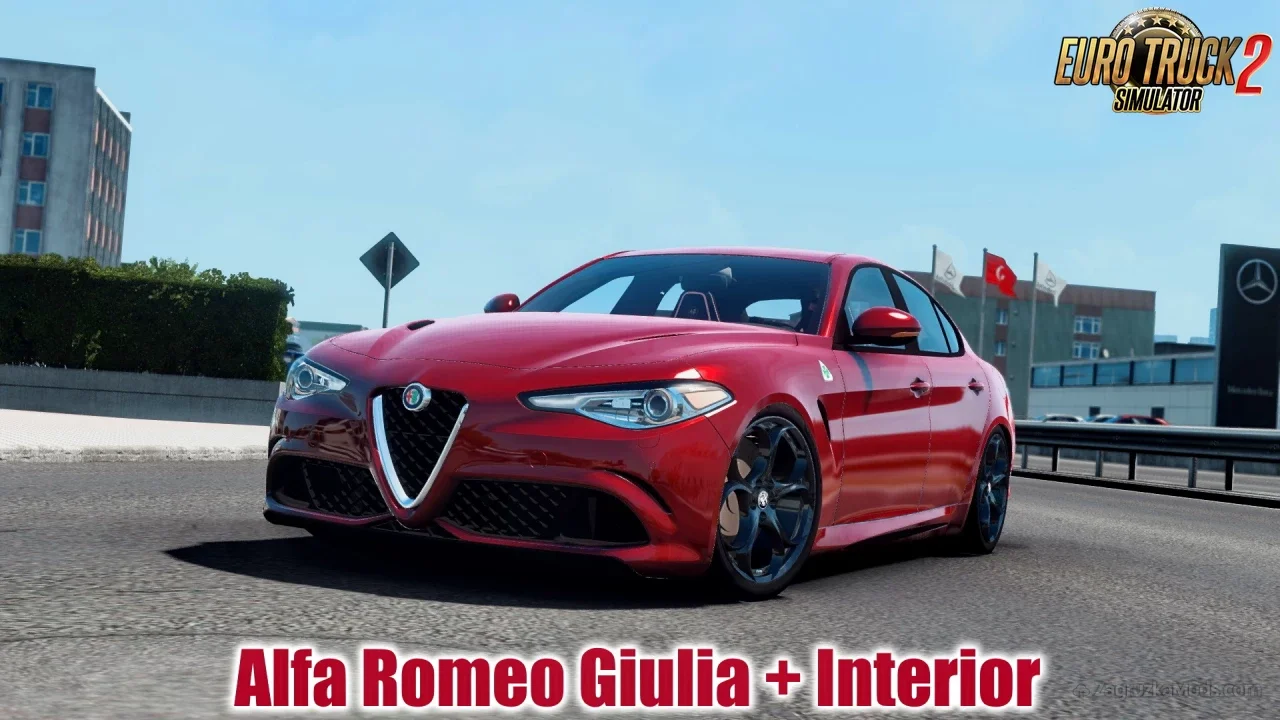 Alfa Romeo Giulia + Interior v1.160 (1.57.x) for ATS and ETS2