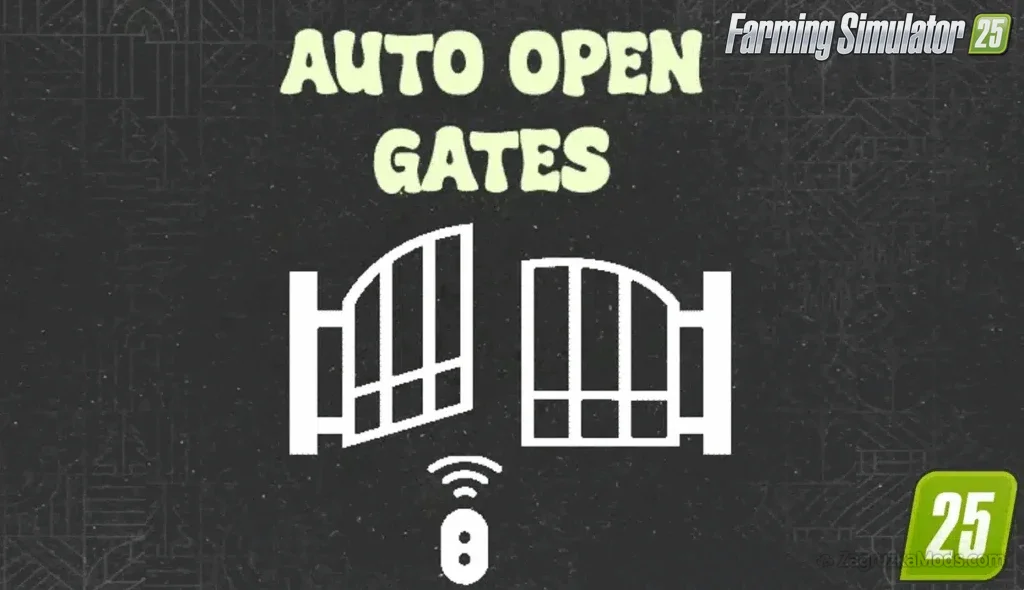 AutomaticGate Mod v1.1.0.1 for FS25