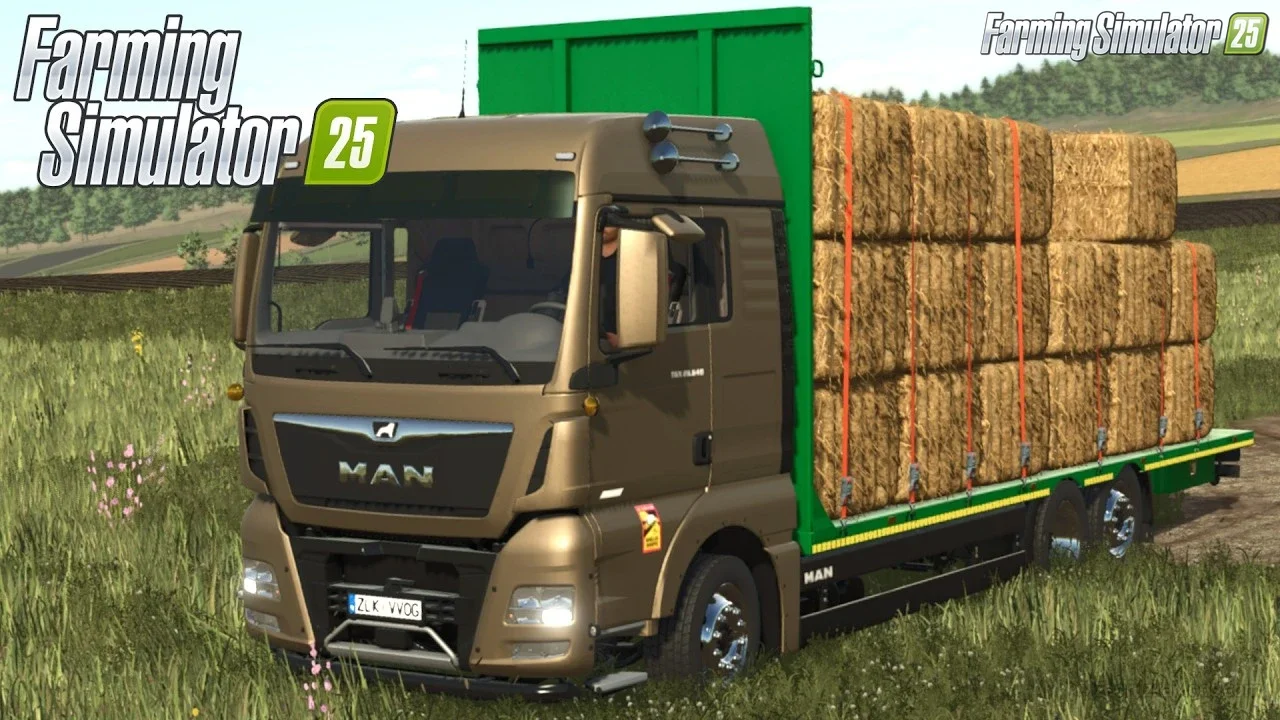 MAN TGX 6x2 Straw Bale Truck v2.0 for FS25