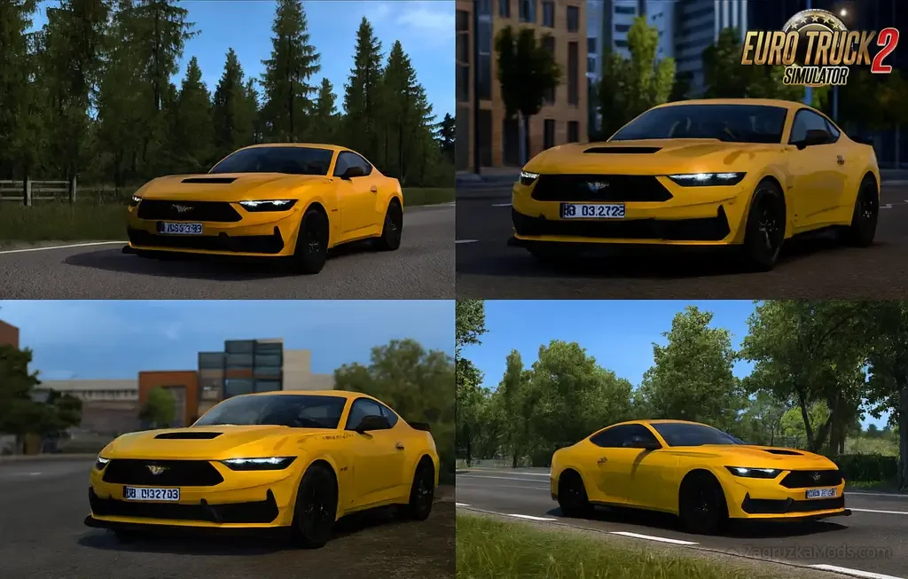 Ford Mustang 2025 + Interior v1.0 (1.57.x) for ATS and ETS2