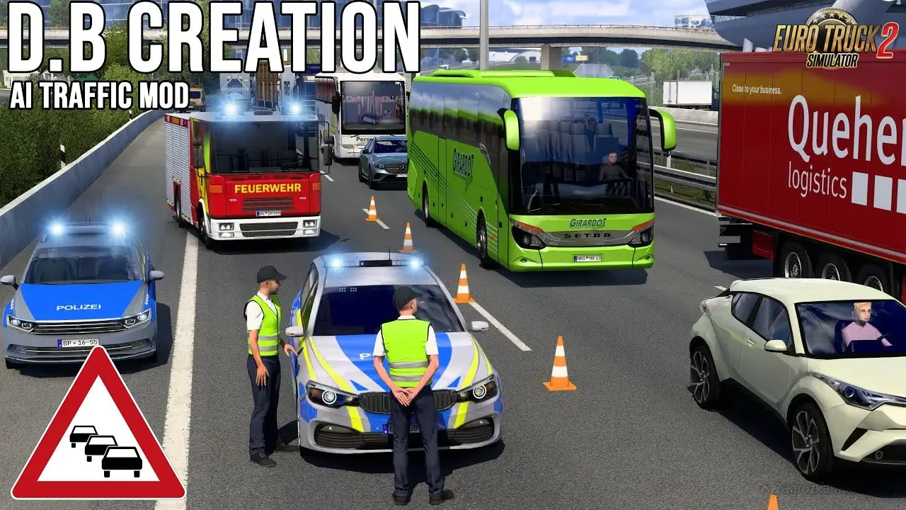 D.B Creations AI Traffic Mod v10.6.9 (1.59.x) for ETS2