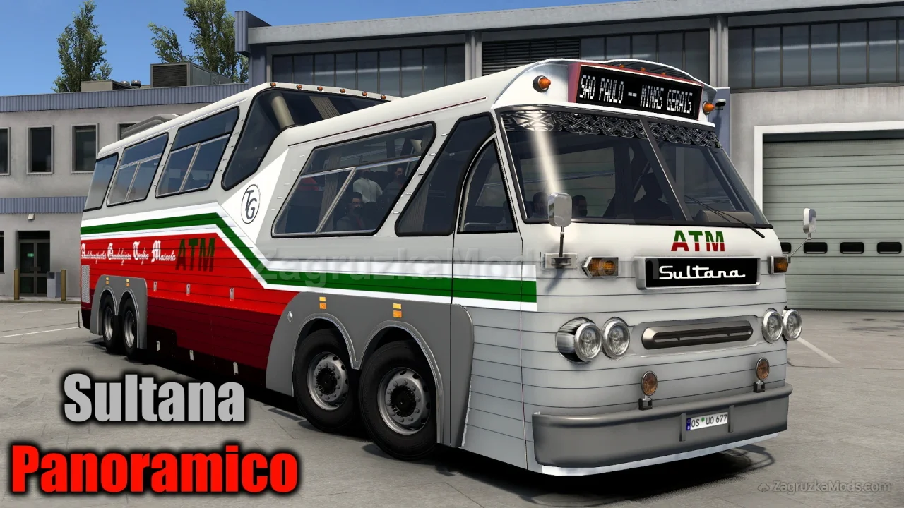 Sultana Panoramico Bus Mod v1.5 (1.57.x) for ATS and ETS2