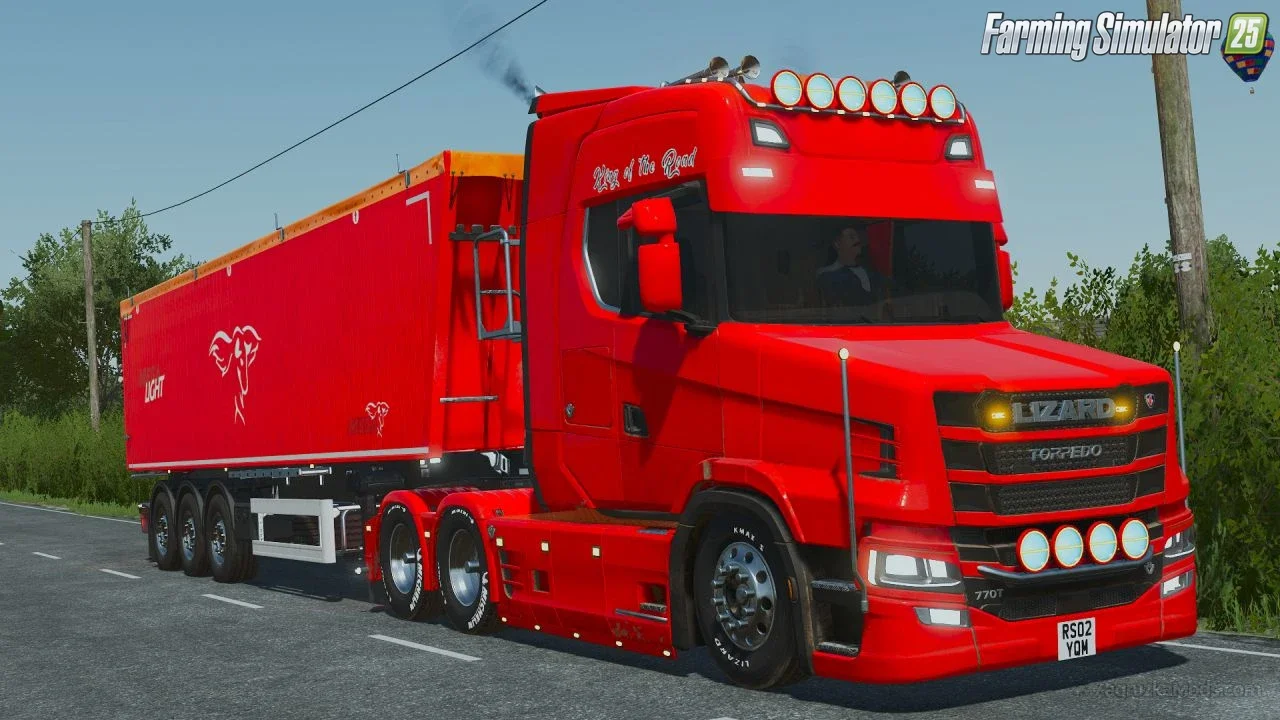 Lizard / Scania Torpedo V8 Truck v1.0 for FS25