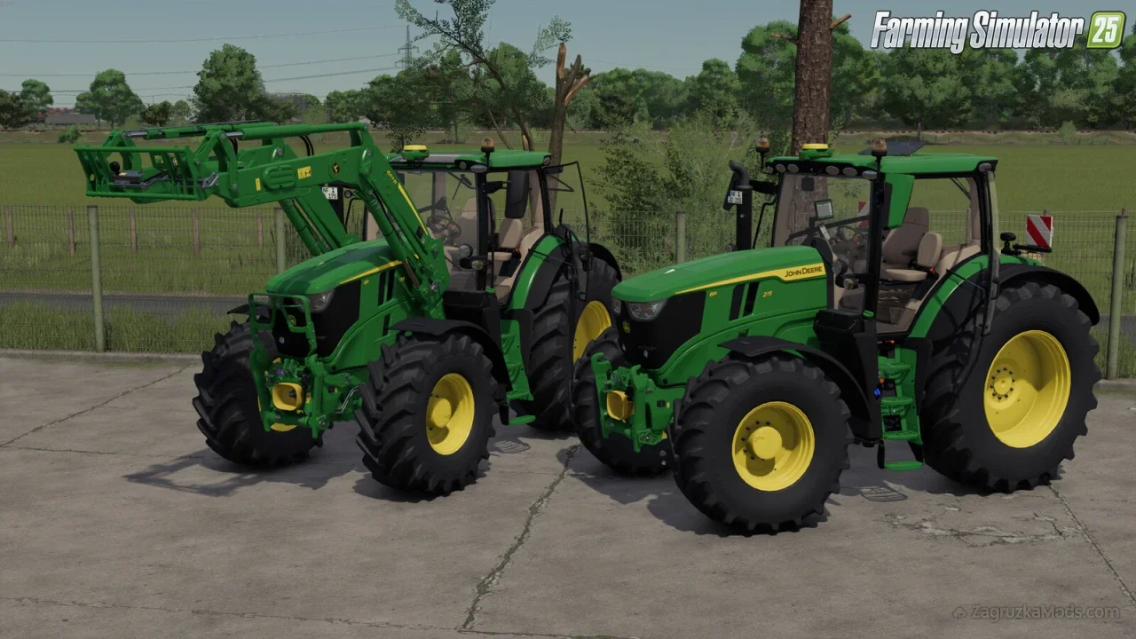 John Deere 6R 175-215 Tractor v1.1 for FS25