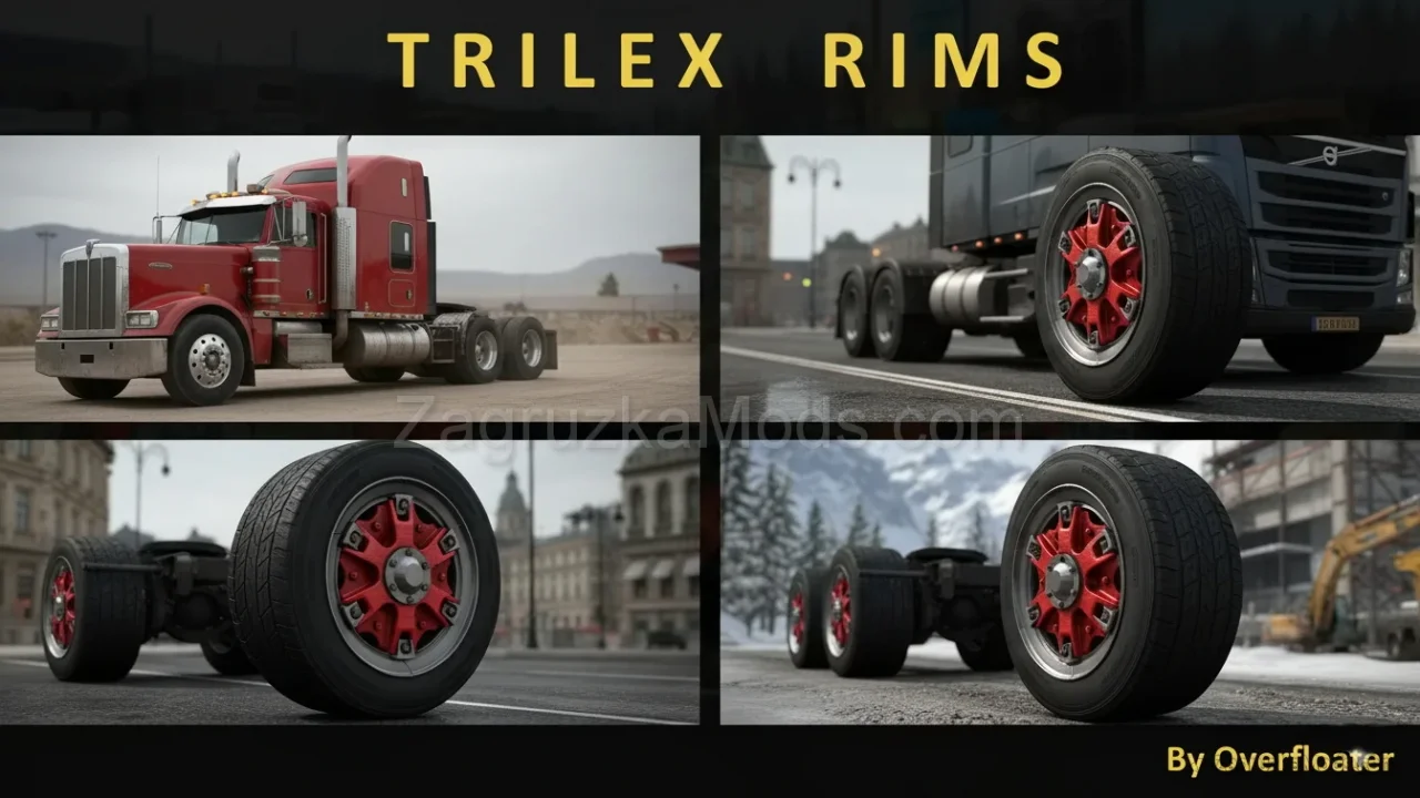 Trilex Style Rims v1.6 by Overfloater (1.57.x) for ATS and ETS2