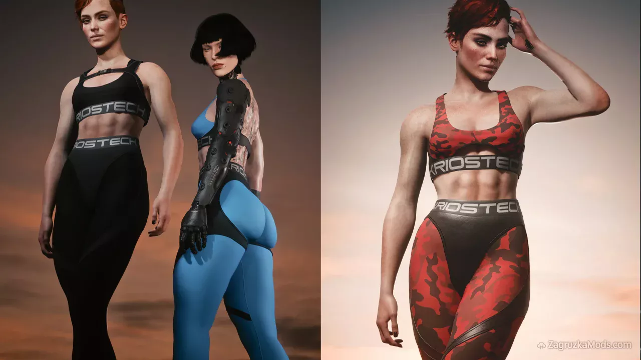 Kriostech Sportswear Modular v1.0 for CyberPunk 2077